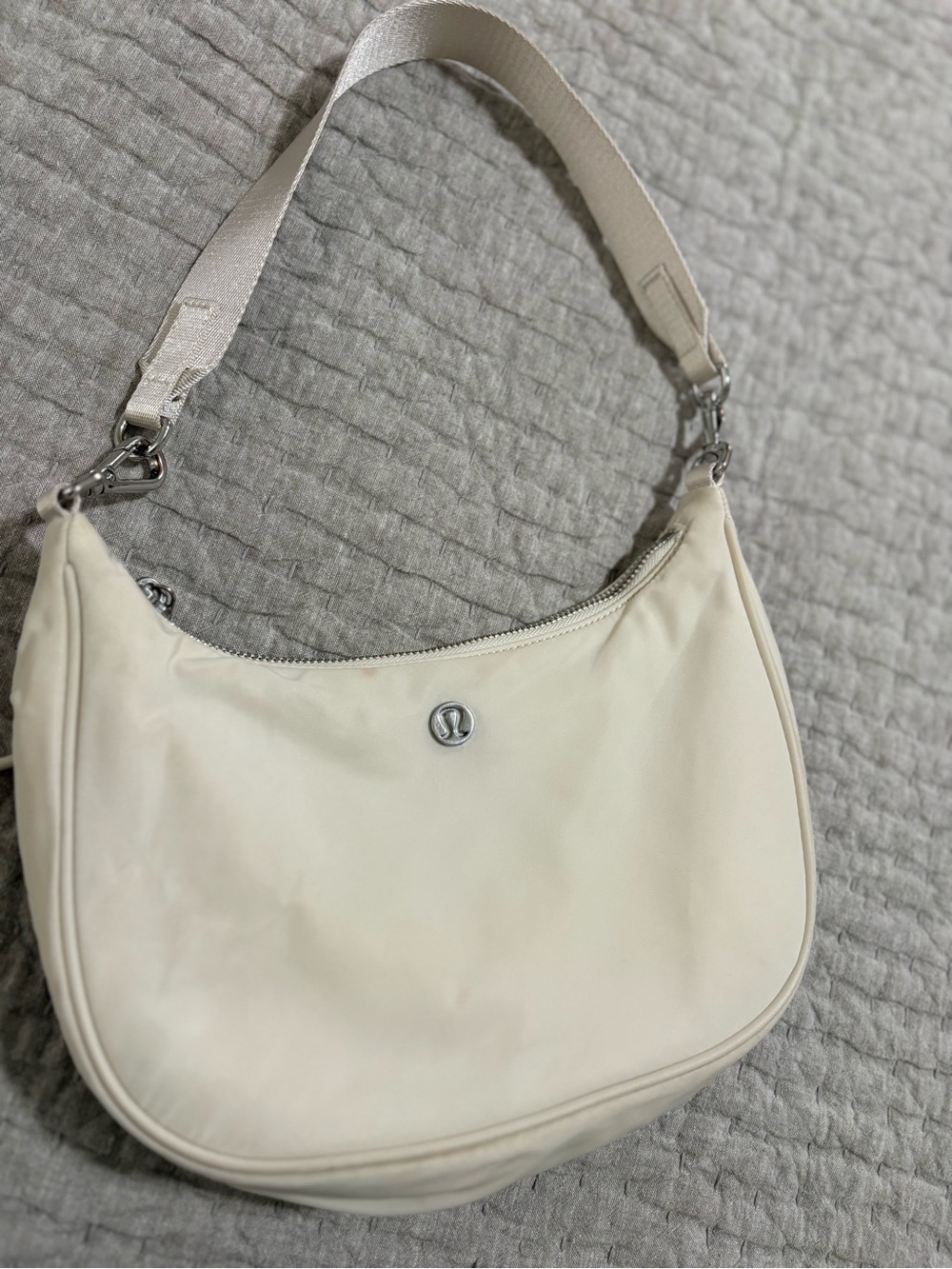 lululemon athletica Ivory Shoulder Bag with Wide Strap